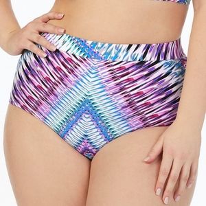 High Waist Control Swim Bikini Pin up Bottom Brief